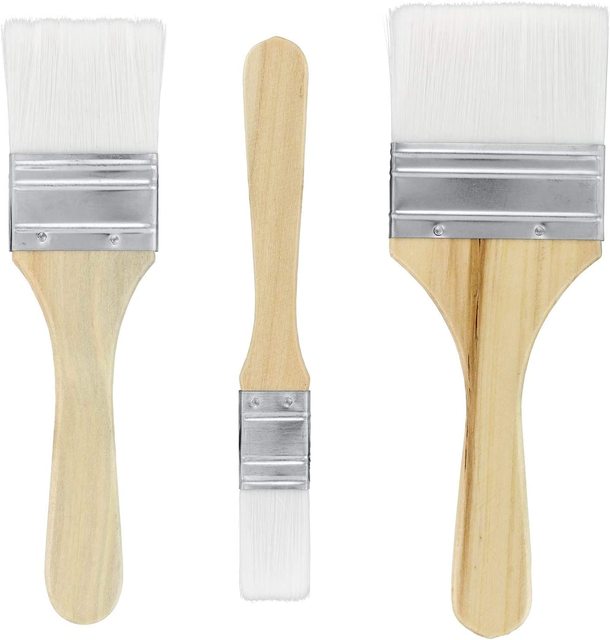 Variety Size Synthetic Bristle Paint, Chip and Utility Paint Brushes for  Paint, Stains, Varnishes, Glues, and Gesso